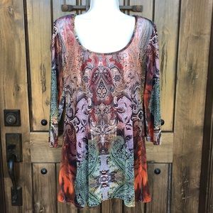 Mesmerize Velour Oversized Tunic Top M